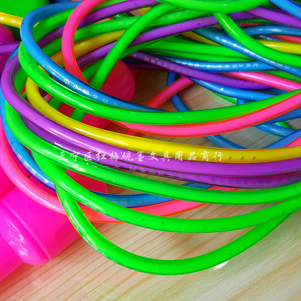 Picture of Colorful plastic skipping rope children's skipping rope with handle skipping rope elementary school student sports competition skipping rope single fitness