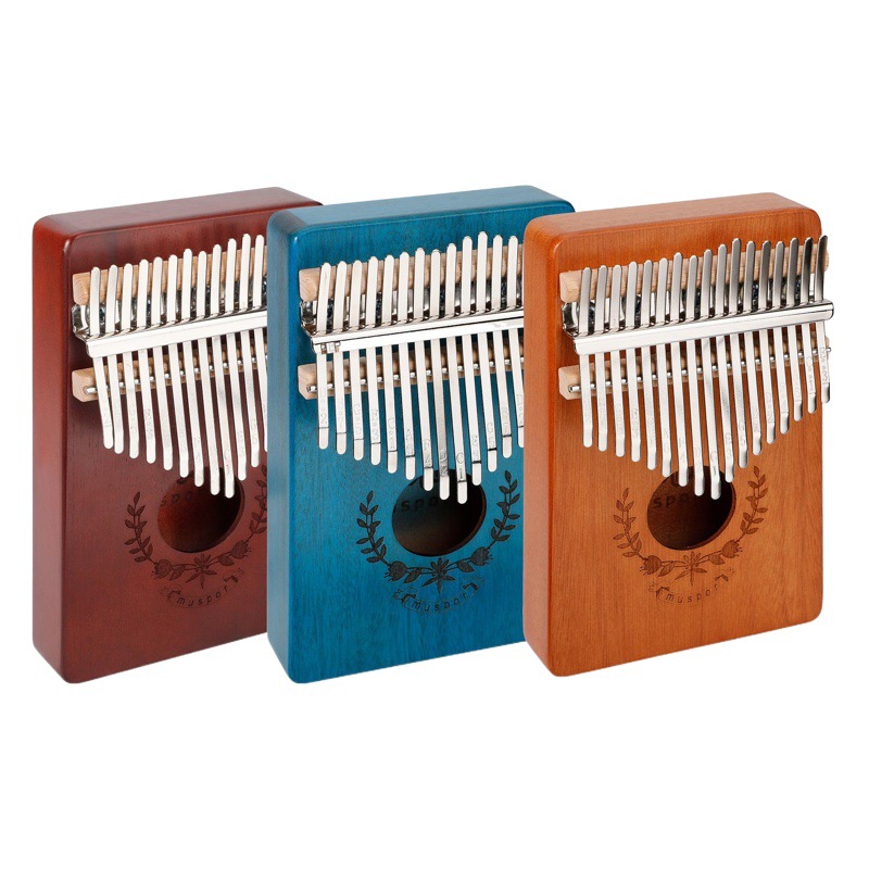 Muspor 17-key veneer mahogany thumb piano peach heart kalinba kalimba (Garland type)