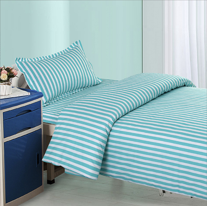 Picture of Pure Cotton Three-Piece Set Pure White Quilt Cover Bed Sheets Quilt Cover Single Hospital Bed Dormitory Ward Pure Cotton Bedding