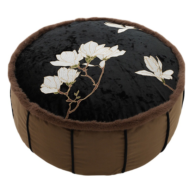 [Mulan Sitting Pier] New Chinese Style Floating Window Futon Removable and Washable Lazy Sofa Tatami Cushion Does Not Collapse on Floor