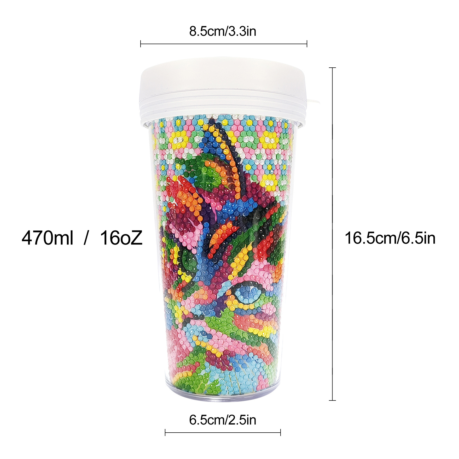 Picture of Diamond Painting Peripherals, New and Unique Cups, Cross-Border Supply, Diamond Stickers, Embroidery, DIY Handmade Full Diamond Creative Decorative Paintings Wholesale