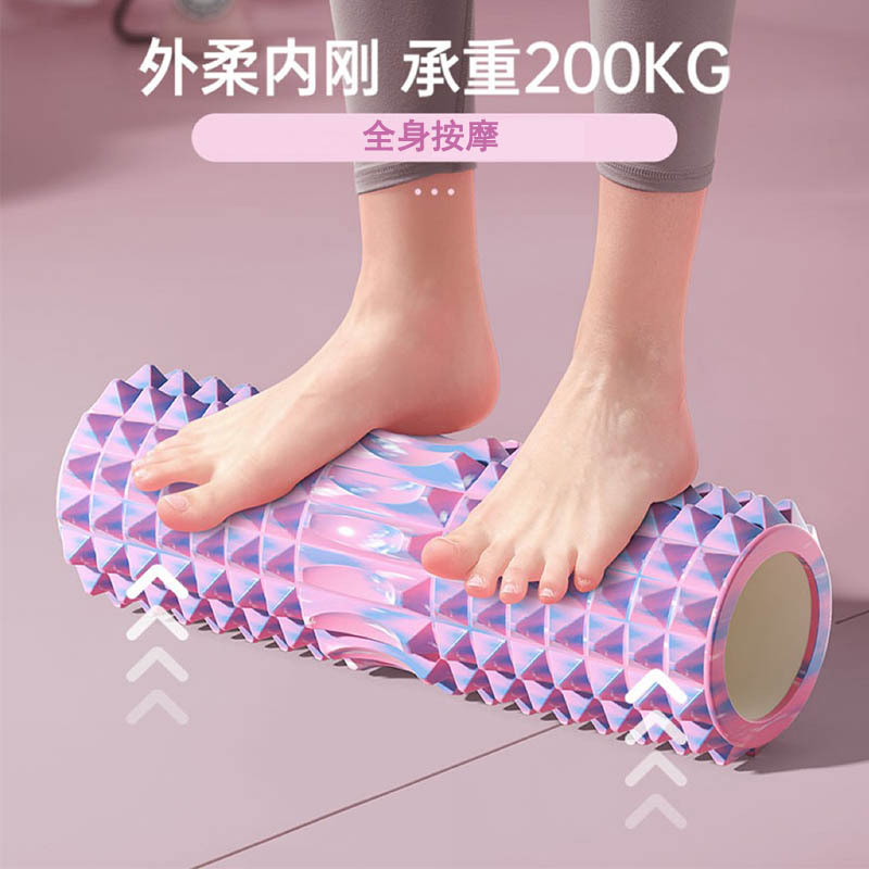 Foam Shaft Mace Massage Roller Body Muscle Relaxation Yoga Equipment Langya Rod Hollow Roller Wheel