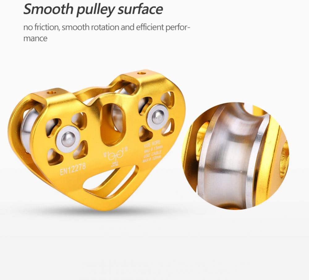 Picture of Cross-Border heart-shaped double pulley outdoor Mountaineering Rock climbing pulley set high-altitude transportation equipment love lifting rescue pulley