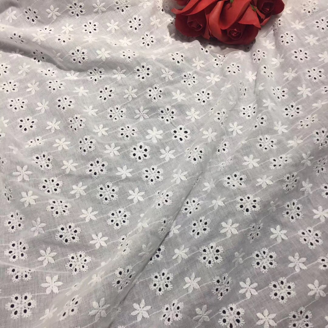 Lace Fabric Daisy Fashion Hollow 9088 Cotton Embroidered Thin Clothing Clothing Handmade DIY Auxiliary Cloth