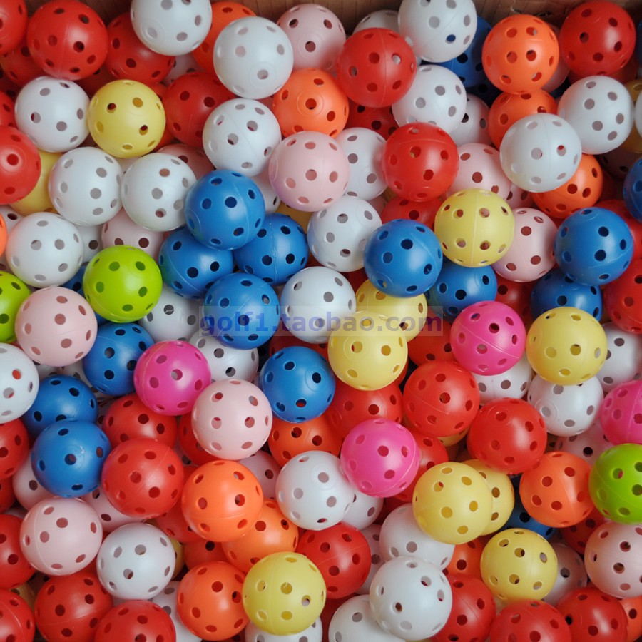 Manufacturer Cross-Border Supply of New Golf Hole Ball Indoor Practice Ball with Hole Ball Toy Ball Diameter 41mm