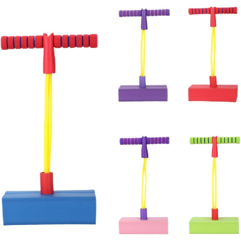 Picture of Source Production of Flashing Kidsren's Sound Frog Jumping Toys Baby Jumping Pole Ball Doll Jumping Sports Toys