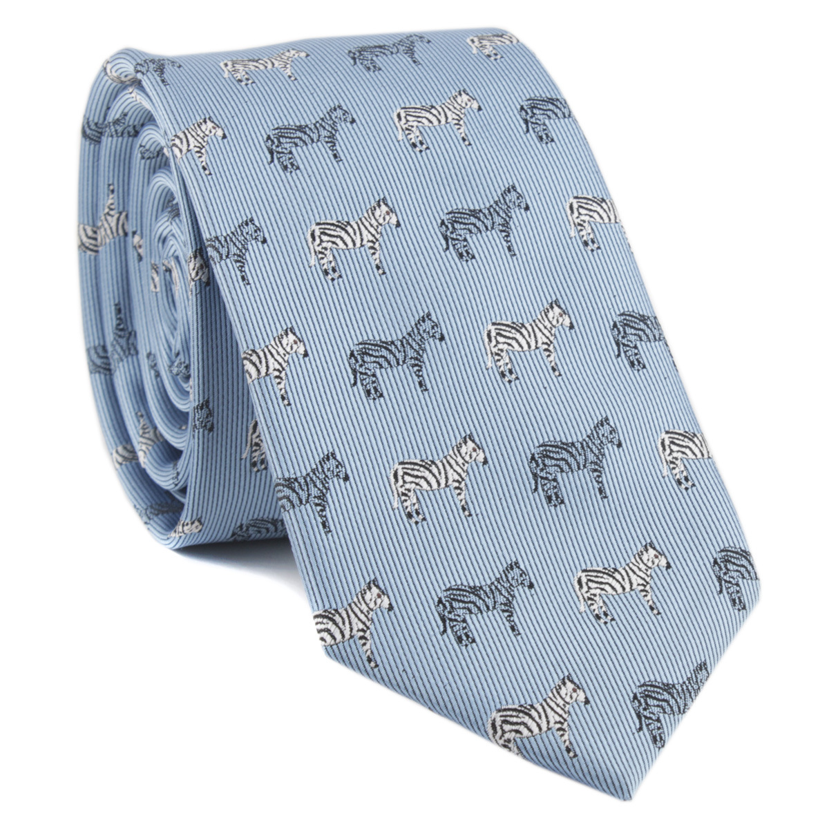 Picture of Men's Tie Polyester Silk Yarn-Dyed Jacquard Animal Elephant Embroidered Casual Tie Cross-Border E-Commerce Spot Wholesale