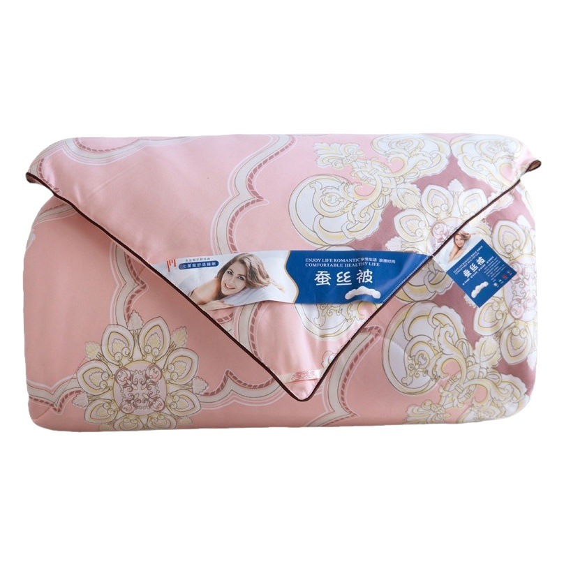 Wholesale Printed Silk Quilt, Spring and Autumn Quilt, Air-Conditioned Summer Quilt, Thickened Winter Quilt, Summer Quilt, Single and Double Quilt Core Gift Bag