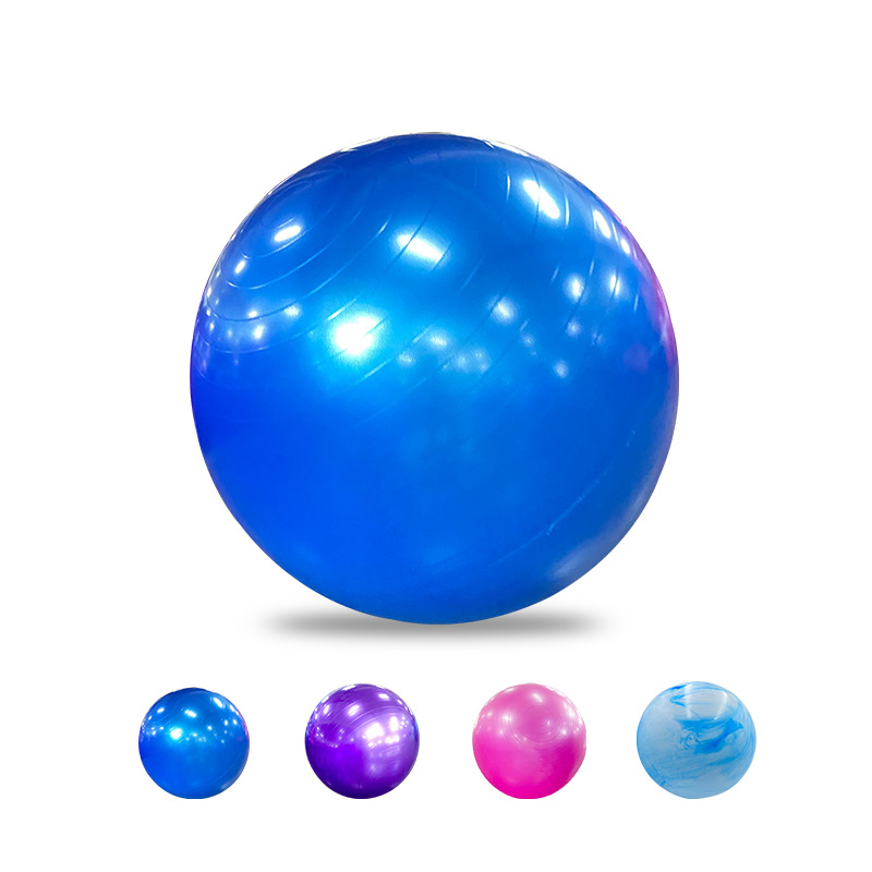PVC yoga ball 45cm yoga studio fitness ball glossy massage ball frosted ball Pilates ball outdoor sports
