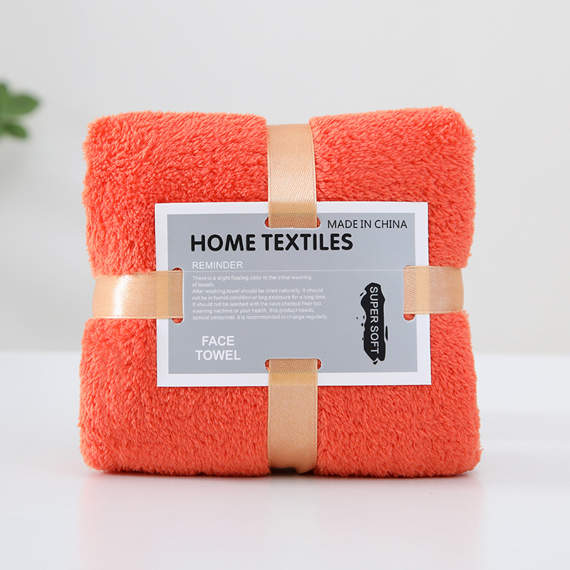 Picture of Hand gift towel wholesale coral velvet square wedding gift box towel wedding candy box towel Xi word New