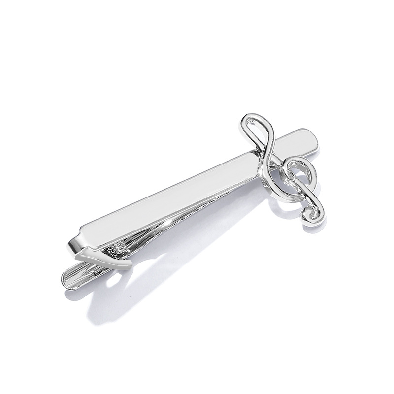 Picture of European and American Fashion Hot-Selling Jewelry Men's Tie Clip Business Shirt Note Clip Wish Cross-Border Best-Selling Accessories