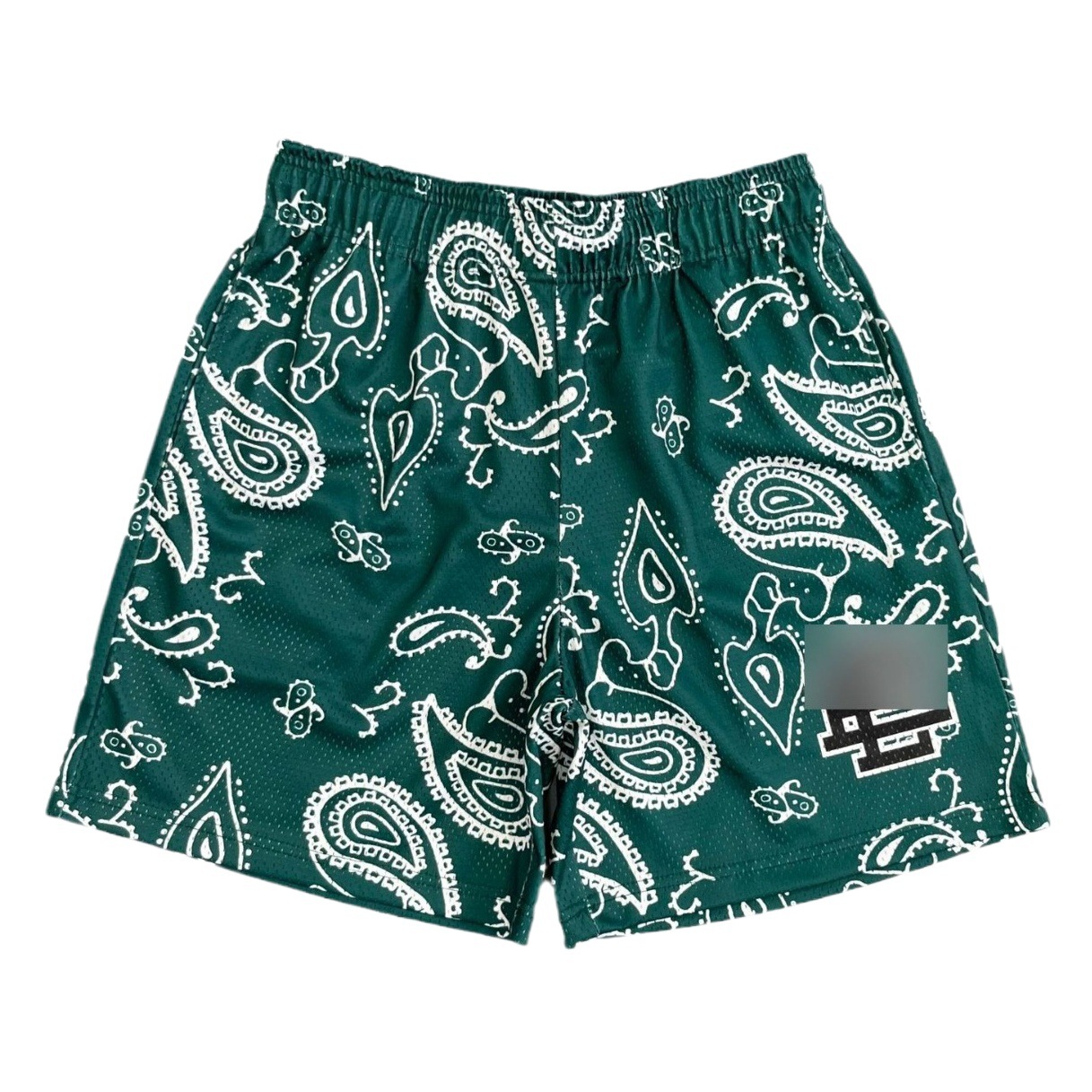 New American Sports Cashew Flower Shorts Fitness Muscle Sports Basketball Pants Quarterly Pants Mesh Breathable European and American Cross-border