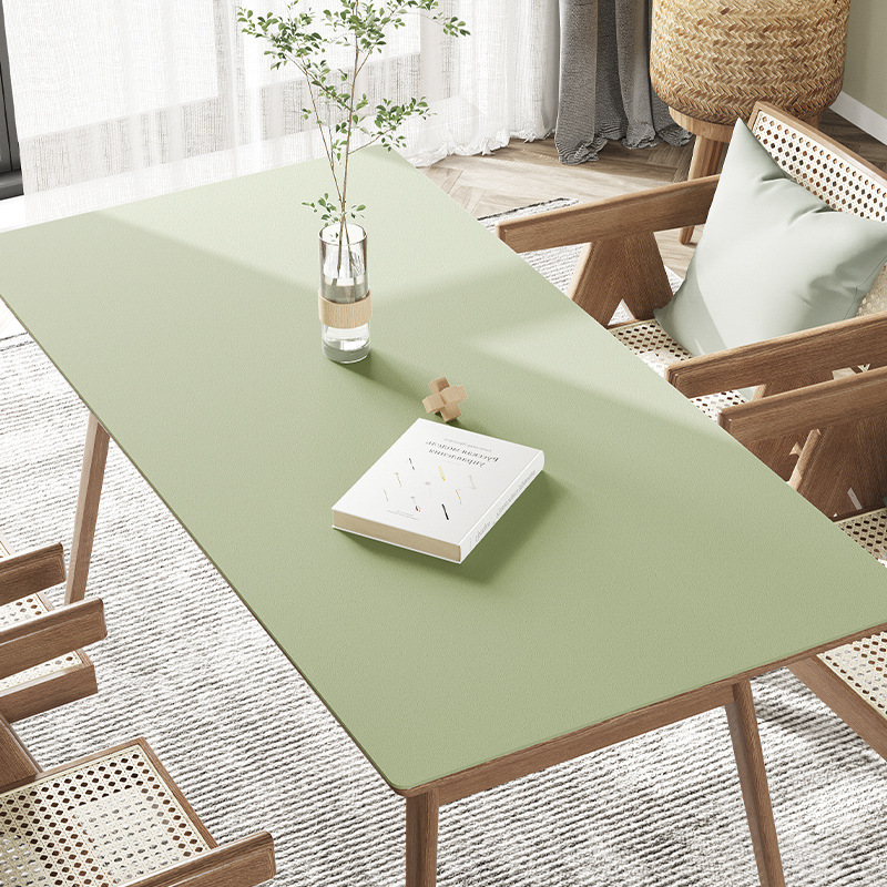 Picture of Spot solid color leather table mat table mat pvc leather waterproof oil-proof coffee table mat tablecloth wholesale