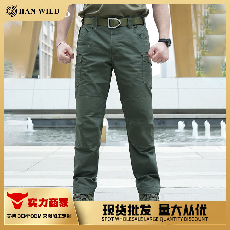 Dragon Armor Thunderbolt Fourth Generation Tactical Pants Men's Outdoor Military Enthusiast Multi-Pocket Cargo Pants Scratch-Resistant Breathable Wear-Resistant Casual