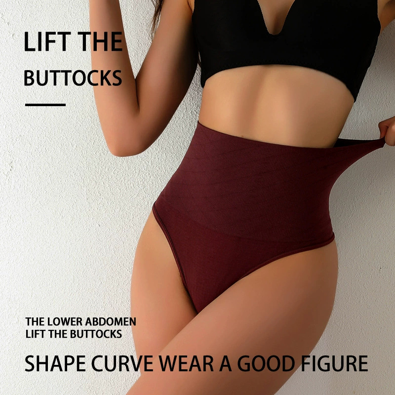 Picture of Foreign trade thong women's strong hip summer thin with fish bone steel waist high waist seamless shaping pants