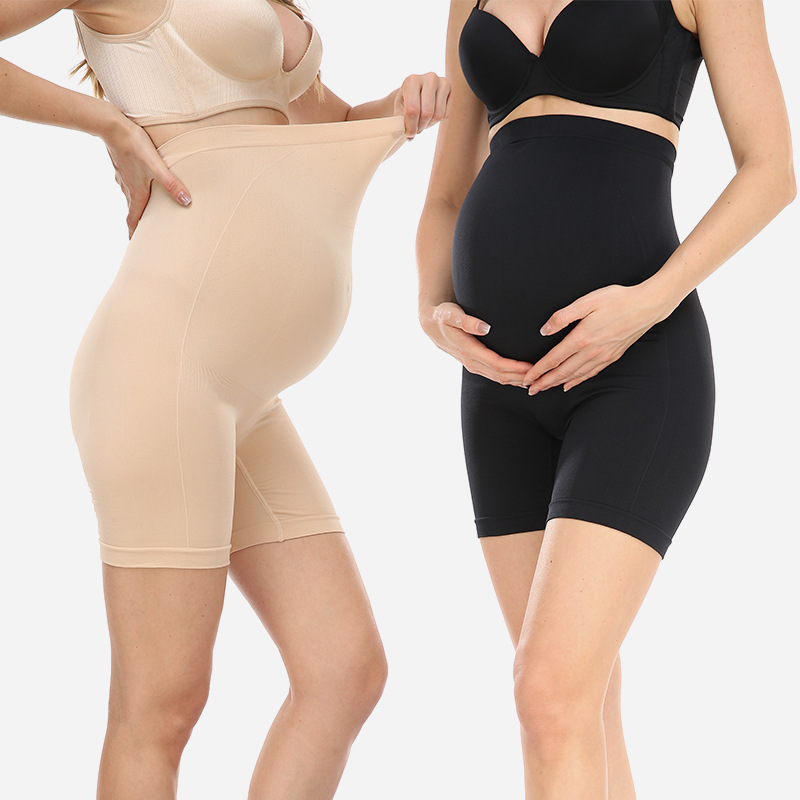 New Women's High Waist Belly-supporting Safety Pants for Pregnancy Comfortable Boxer Panties for Pregnant Women in Late Pregnancy