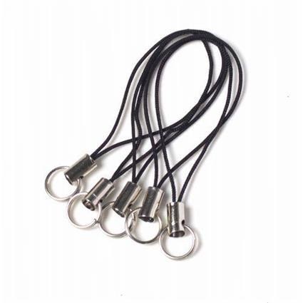 Doll rope DIY key rope mobile phone lanyard double ring buckle fish silk rope small black rope jewelry U disk rope toy small thin rope
