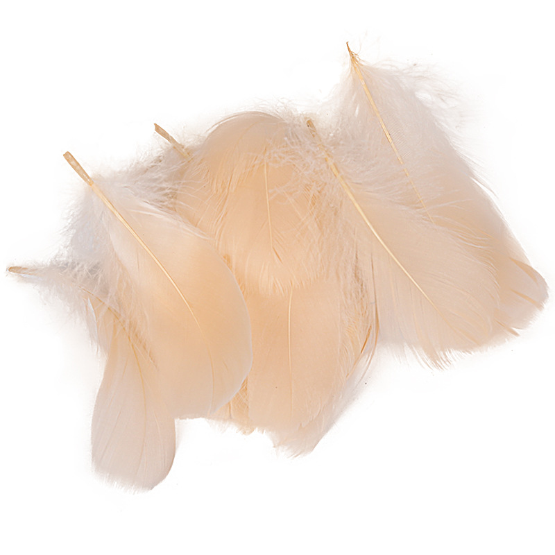Picture of Special offer about 100 colored small floating feathers goose feather diy jewelry festival scene decoration filler feathers