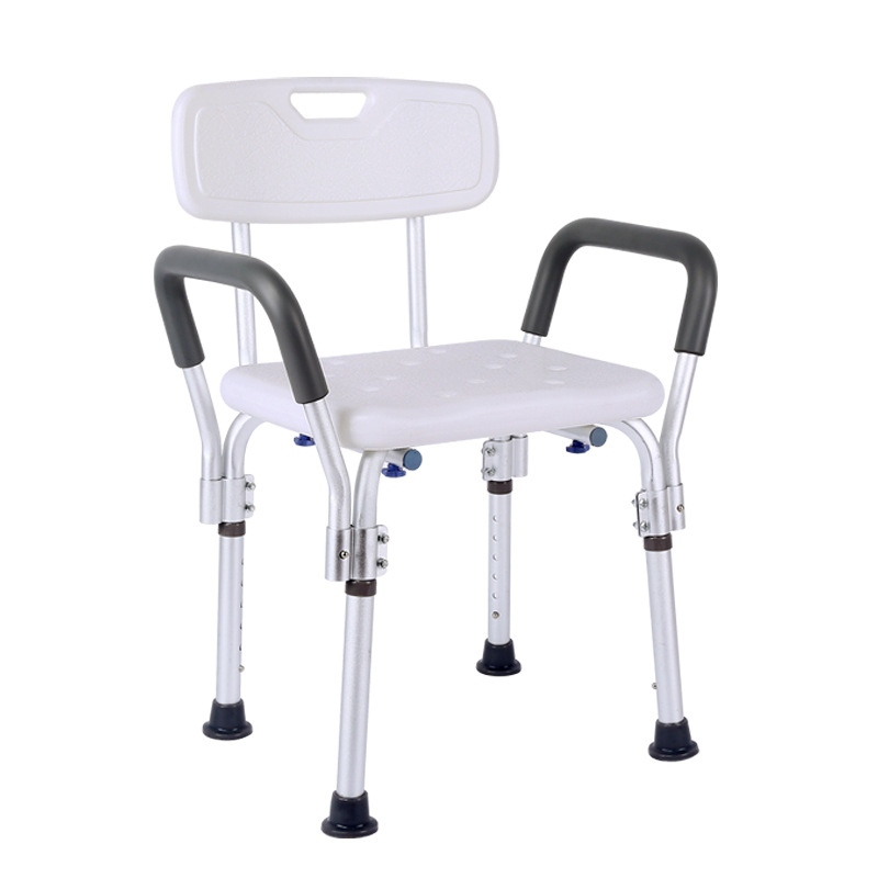 Wholesale Bath Stool, Elderly Bath Chair with Armrests and Backrest, Bathroom Chair for Disabled People and Pregnant Women