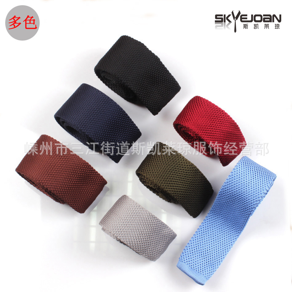South Korea hot popular men's knitted tie Korean style tie narrow tie wedding tie