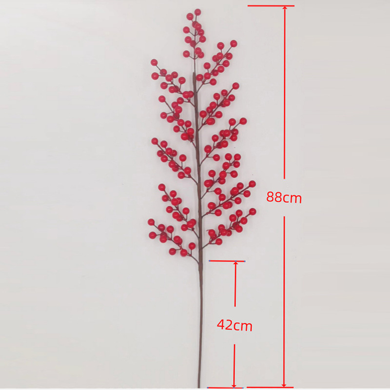Picture of Source Factory Fortune Fruit Holly Fruit Christmas Red Fruit Home Living Room Decoration Wedding Celebration Ornaments Holly Fruit