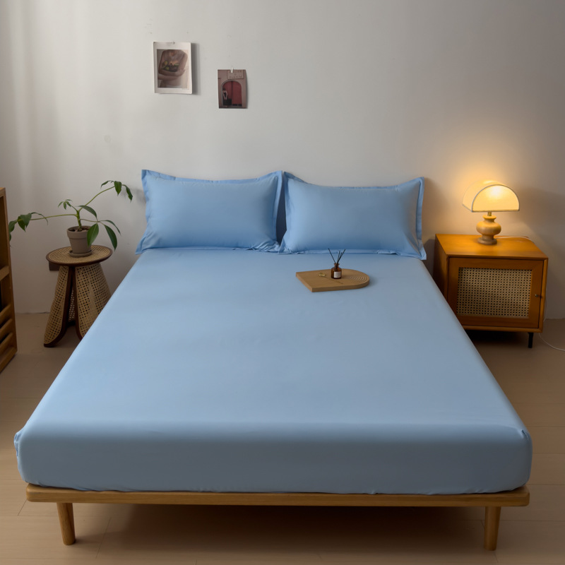 Picture of Cotton Mattress Cover Non-Slip Fixed Bed Cover Single-Piece Bed Sheet Bedspread Simmons Protective Cover Height Mattress Cover