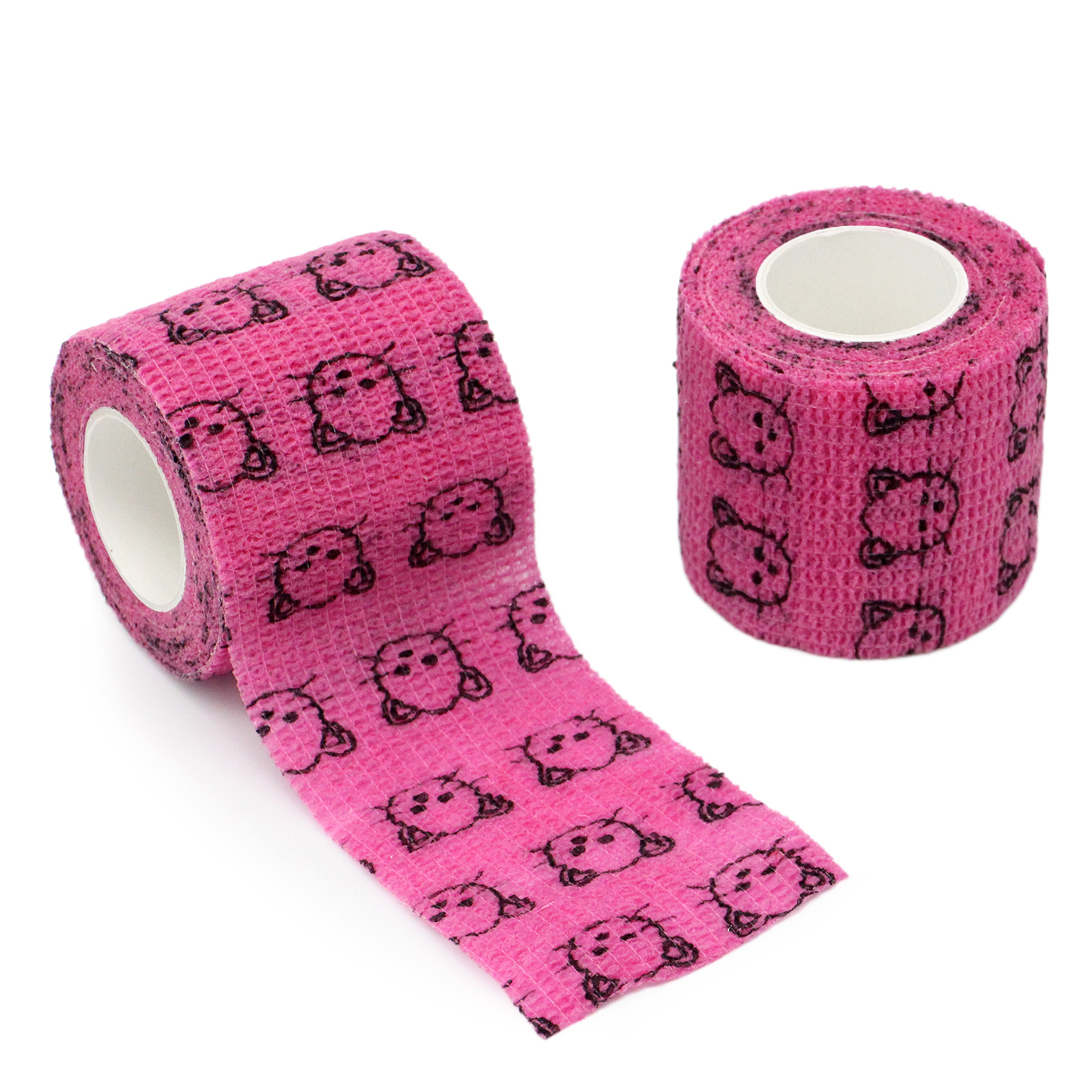 Picture of Factory wholesale non-woven self-adhesive elastic elastic bandage sports protection ankle pet print finger bandage