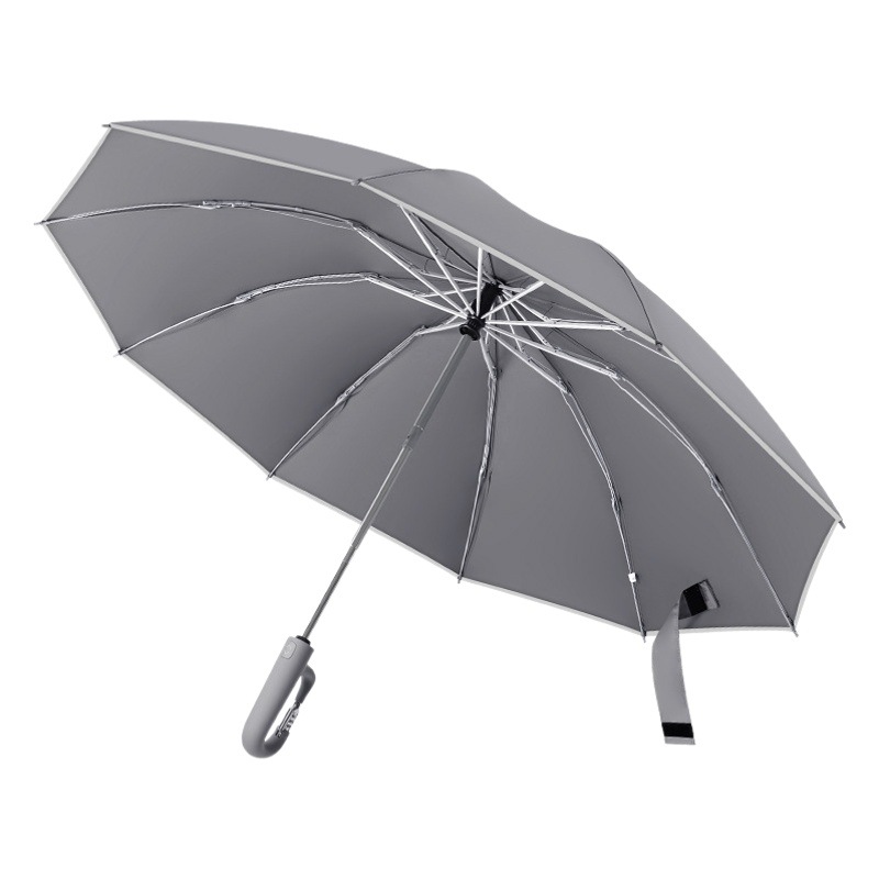 Combination Lock Ring Buckle Automatic Umbrella Extra Thick Men's Foldable Large Car Household Reverse Wind Resistant Double Umbrella