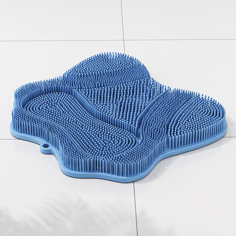 Picture of Rubbing Back Pad Bath Bathroom Non-slip Foot Mat Lazy Man Artifact Exfoliating Massage Mat Convenient Multifunctional Floor