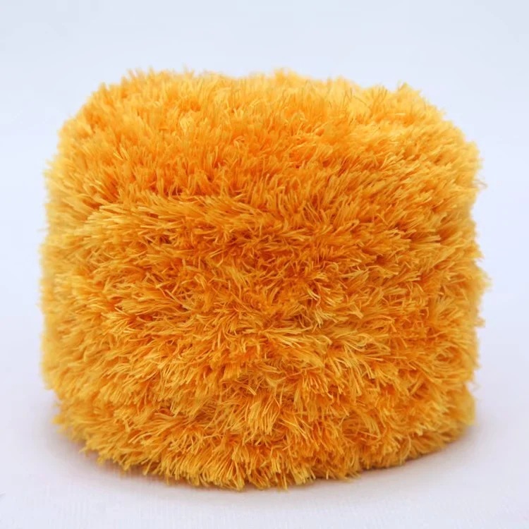 Picture of Crystal Coral Velvet Thick Thread Imitation Fur Scarf Hat Baby Baby Thread Hand-Knitted Wool Ball