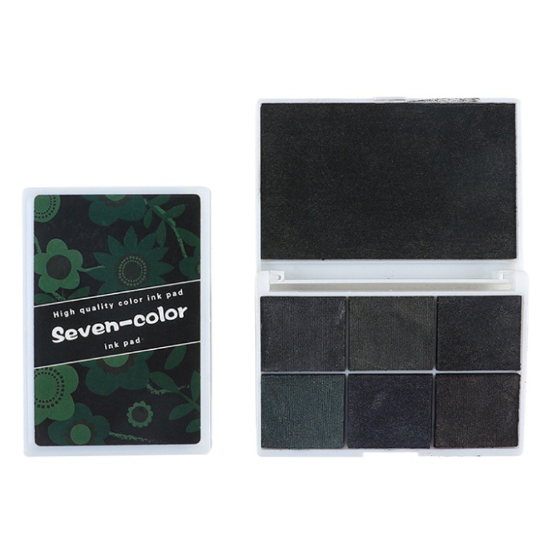 Picture of Yuezhen Pearlescent Colorful Printing Pad Kindergarten Children's Finger Painting Color Printing Pad DIY Rubber Stamp Seal Printing Platform