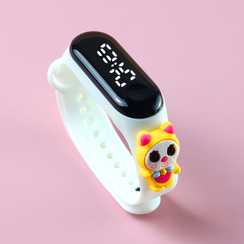 Picture of Live Hot Selling Primary School Students' Anime Bracelet LED Sticker Doll Electronic Watch Boys and Girls Waterproof Touch Watch