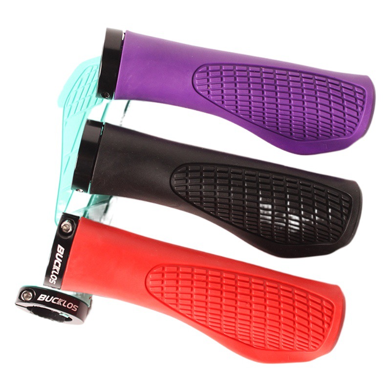 Bicycle Handlebar Cover Rubber Cycling Handlebar Cover M3 Lock Ring Screw Lockable Grip Anti-Slip Shock Absorber Bicycle Accessories