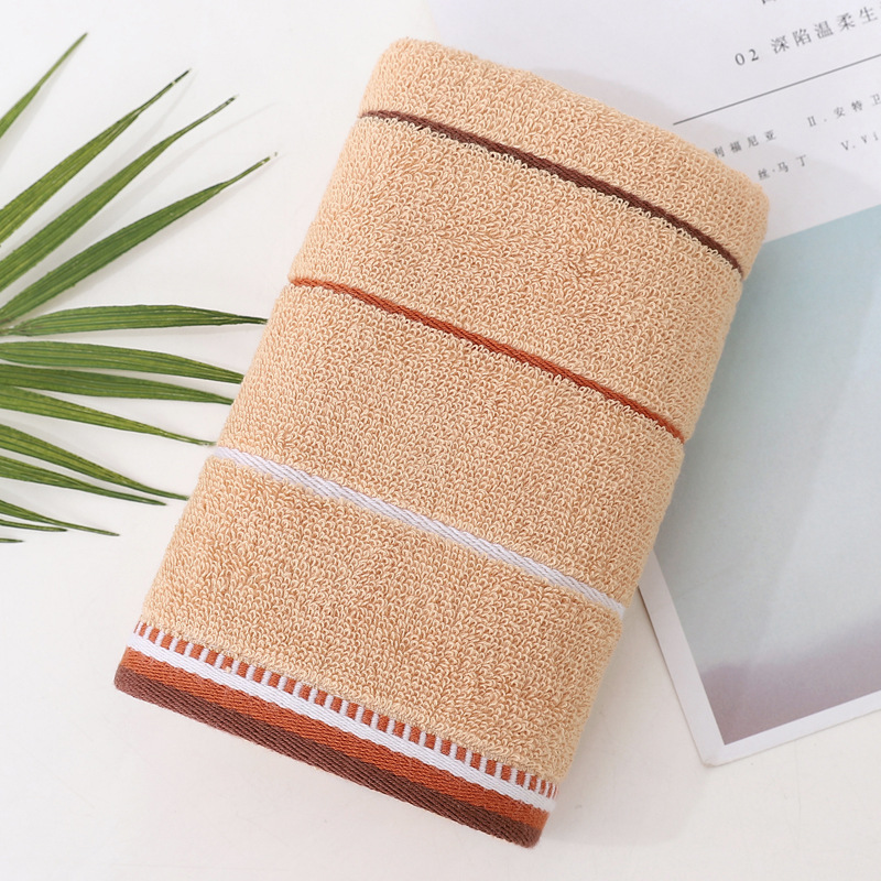 Picture of Towel factory wholesale household thickened cotton face towel checkered cotton towel gift embroidered logo
