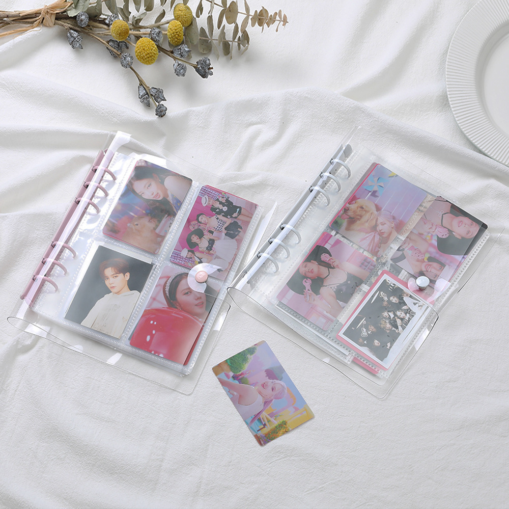Picture of Ready-Made Pvc Transparent Binder Cover, Portable Travel Binder Set, Student Planner Notebook Binder Cover