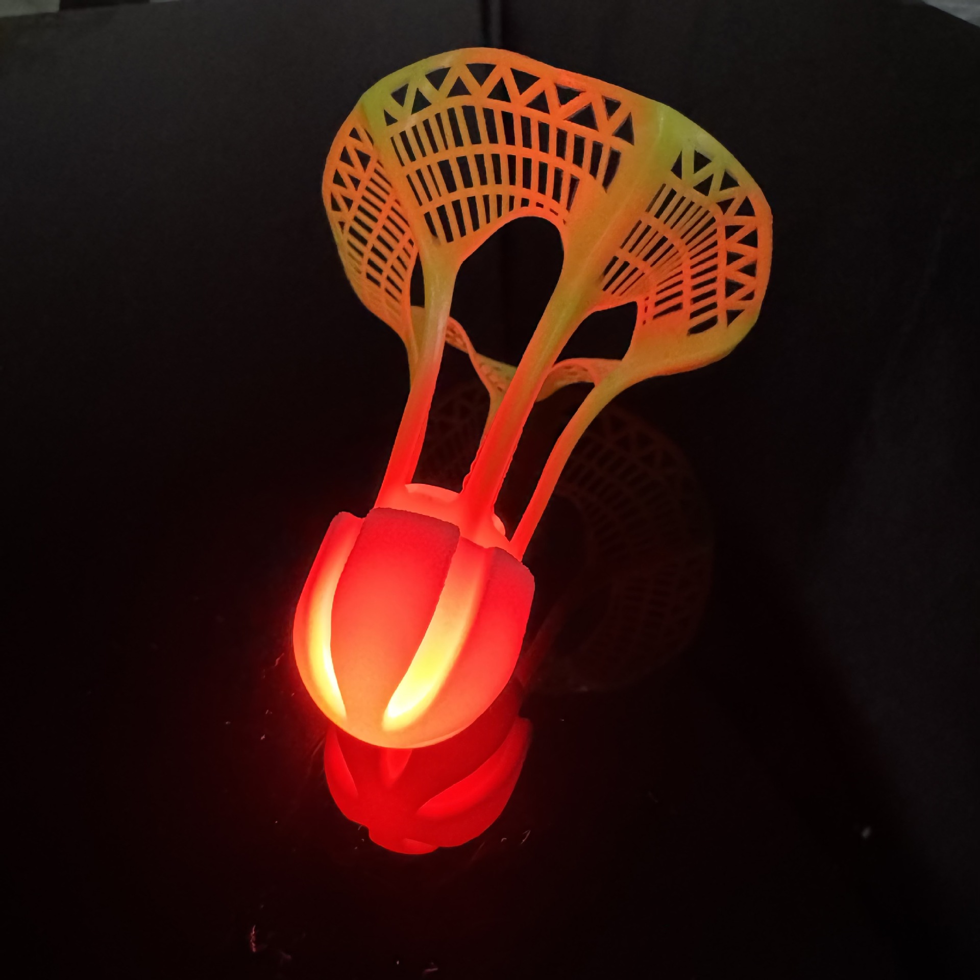 Picture of Leke Luminous Badminton Windproof Wind-resistant Badminton Nylon Ball Plastic LED Night Luminous Ball