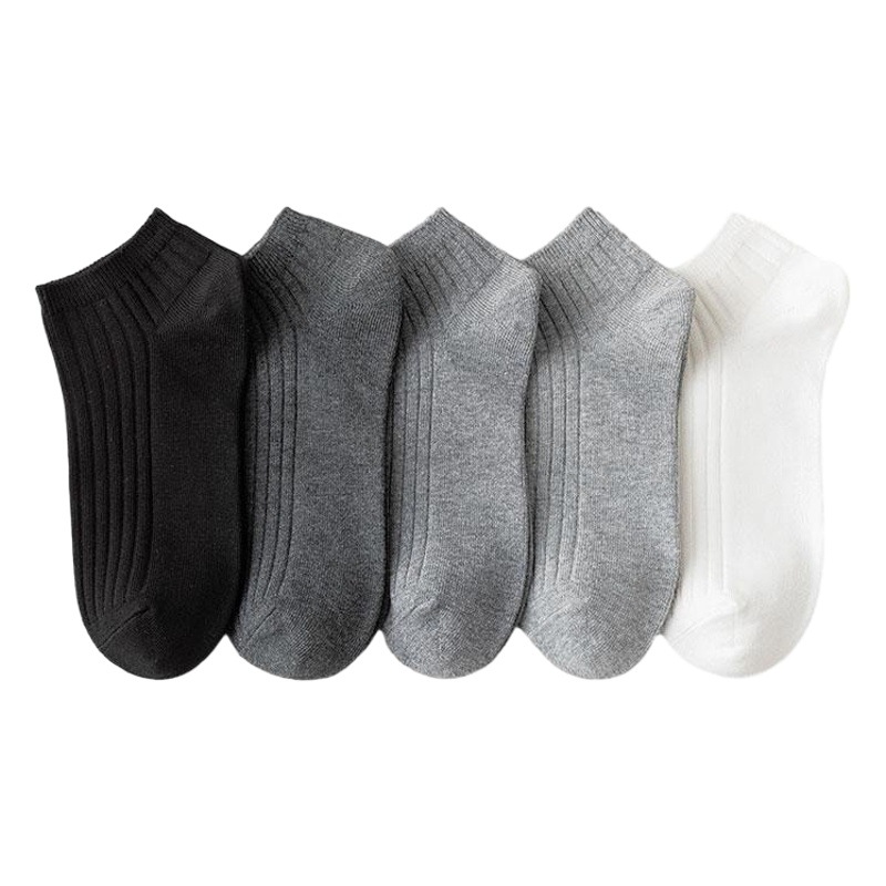 Zhuji socks men's spring and summer thin breathable deodorant sweat-absorbent antibacterial low-side invisible boat socks sports socks socks