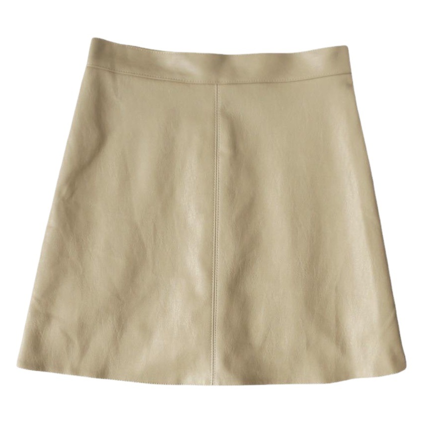 Leather skirt Women's Spring and Autumn 2023 new high waist Korean style Elegant Lady PU skirt short leather skirt a-line hip skirt