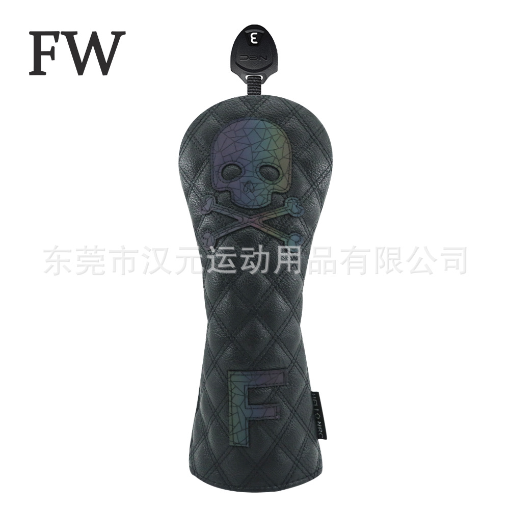 Picture of Factory new golf club cover wooden pole cover head cover cap cover skull No. 1 wooden fairway wooden chicken leg outdoor