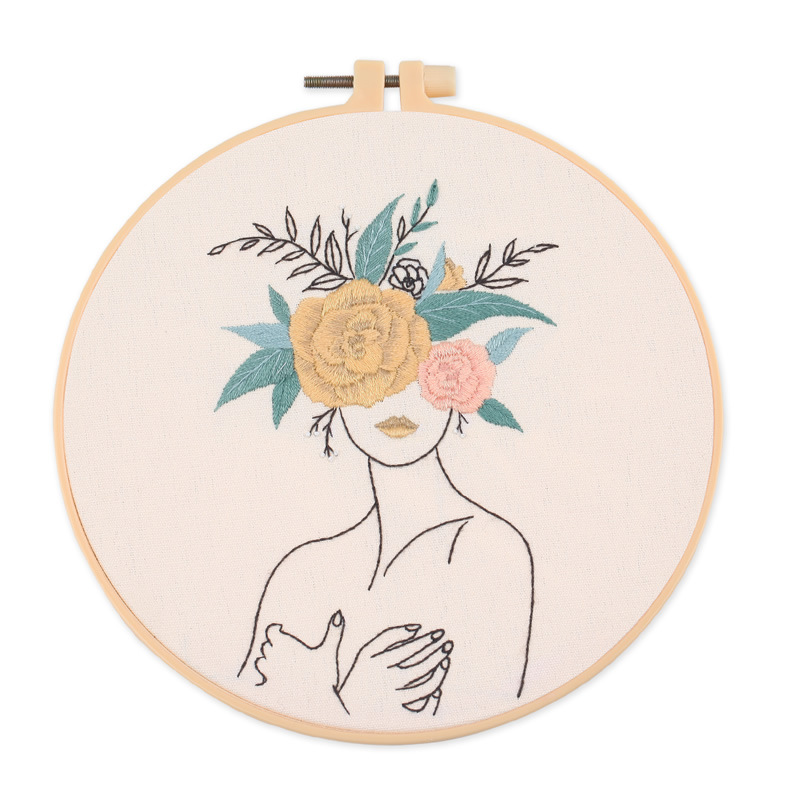 Picture of Xin makeup original body art embroidery diy material package Amazon cross-border English factory direct Su embroidery