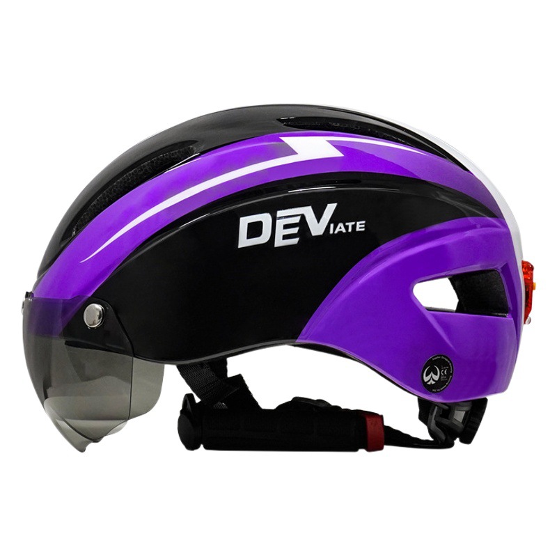 DEVIATE bicycle helmet with light goggles Cycling Bicycle helmet mountain bike helmet with goggles