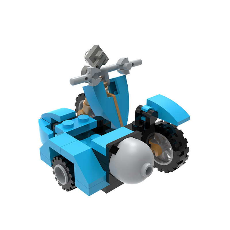 Picture of MOC Building Blocks Compatible with Lego Small Particle Set Hagrid's Motorcycle Harry Potter Small Particle Matching Toy
