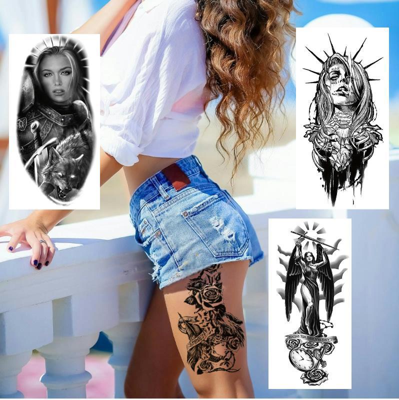 Picture of Small full arm flower arm bronzing glitter luminous painted tattoo stickers cross-border creative funny tattoo stickers manufacturers wholesale