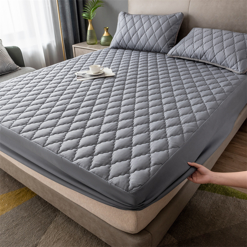Amazon cross-border waterproof bed hat urine Simmons protective pad cover thick cotton non-slip bedspread wholesale