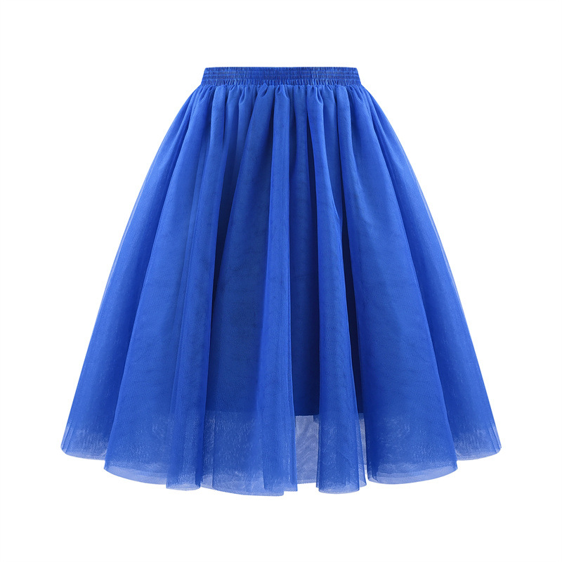 Picture of Amazon's New Skirt Women's Spring and Summer Trendy Fairy Style Large Size Mesh Tutu Skirt Large Size Slimming