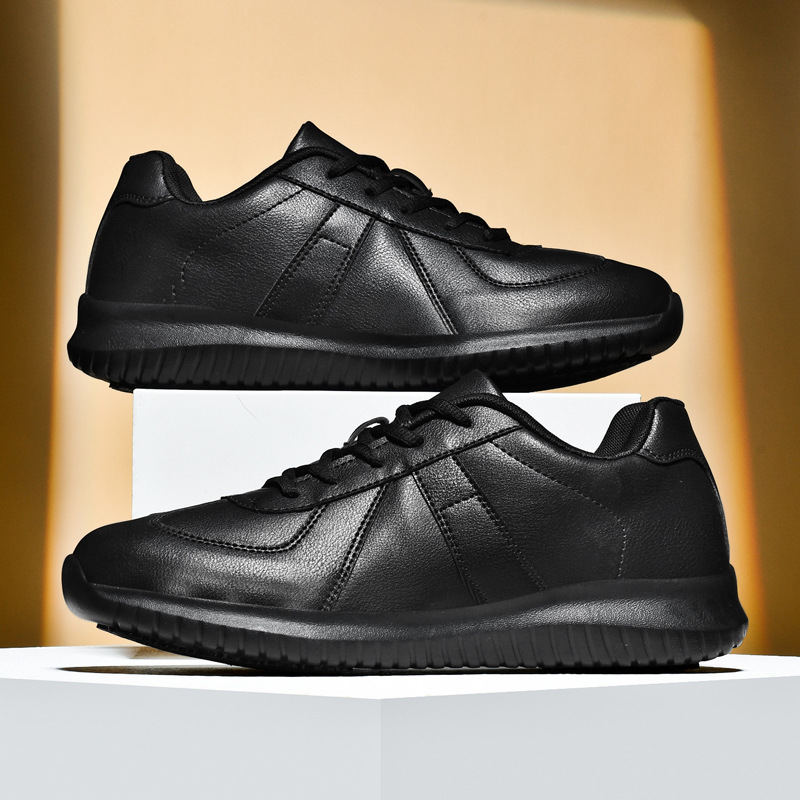 New chef shoes, waterproof, non-slip, oil-proof, kitchen-specific, men's wear-resistant, breathable, odor-resistant, kitchen work shoes, black