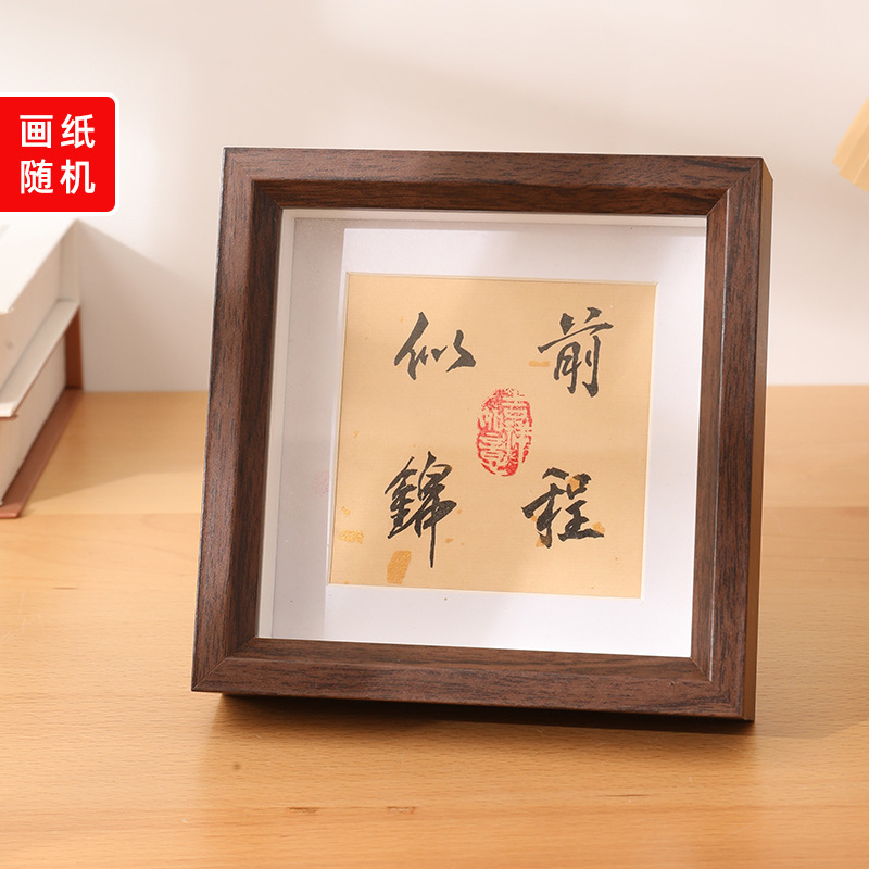 Picture of Hollow Photo Frame Stereo Photo Frame Table 5678inch Photo Frame A4 Wall Hanging Calligraphy Word Frame Dried Flower Photo Frame