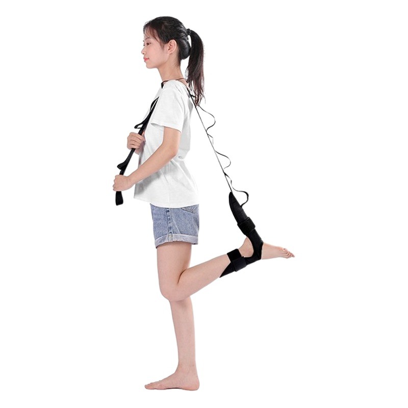 Yoga stretch belt color red blue black stretch belt auxiliary ankle stretcher training belt yoga rope fitness