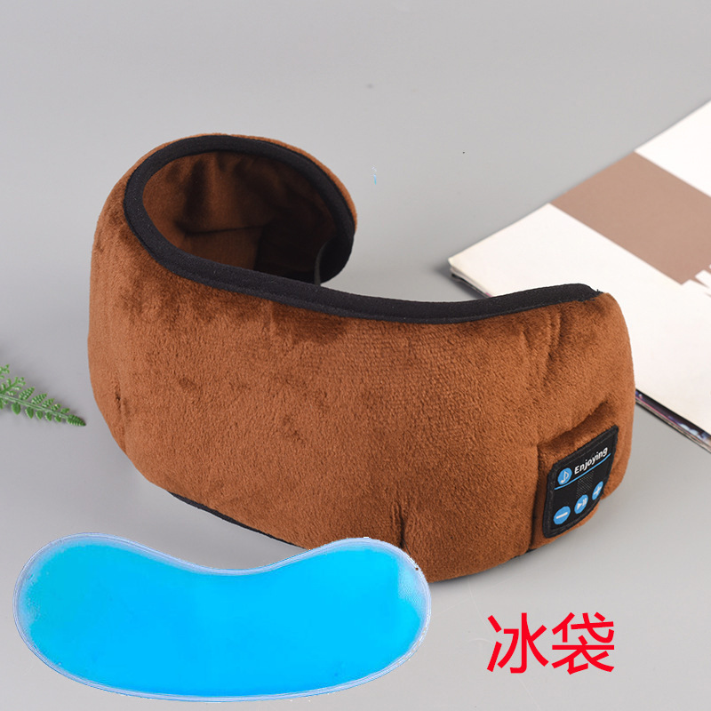 Picture of Cross-border 3D Bluetooth eye mask headset smart wireless music call ear mask breathable sleep artifact shading eye mask