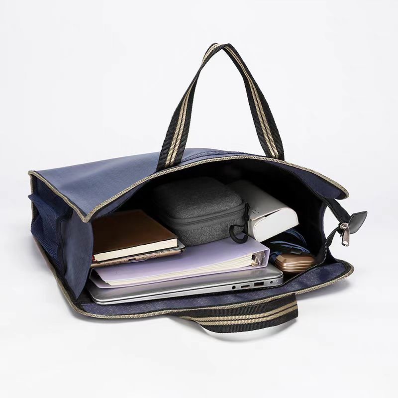 Picture of Handbag Vertical Oxford Cloth Business Commuter Meeting Leisure Document Bag Zipper Student Information Bag Briefcase